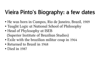 Apresentação sobre Álvaro Vieira Pinto [em inglês]