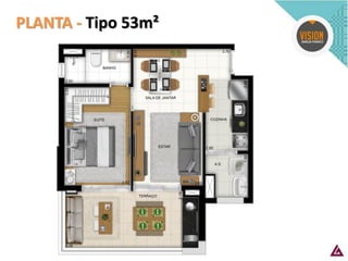 PLANTA - Tipo 53m²  