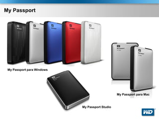 My Passport




 My Passport para Windows




                                                 My Passport para Mac



                            My Passport Studio
                                                                        ®
 