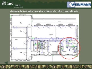 sistema de trocador de calor e boma de calor centralicado
 