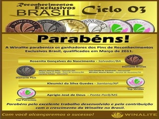 PINS DE RECONHECIMENTOS 