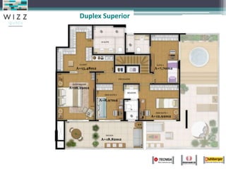 A=15,48m2
A=16,29m2
A=8,97m2
A=7,70m2
A=12,92m2
A=18,82m2
Duplex Superior
 