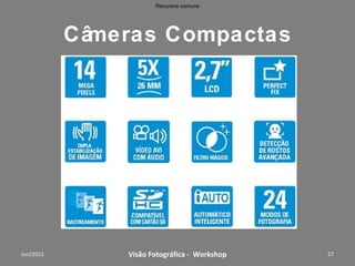 Sensores Digitais
            CCD – CMOS




Workshop – Fotografia Digital Criativa   27
 