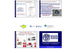 Workshop - Mudanças no Transporte Terrestre de Produtos Perigosos