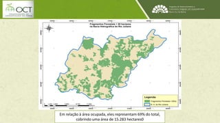 Em relação à área ocupada, eles representam 69% do total, 
cobrindo uma área de 15.283 hectares0 
 