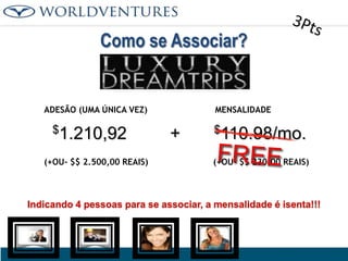Como se Associar?

ADESÃO (UMA ÚNICA VEZ)

$1.210,92
(+OU- $$ 2.500,00 REAIS)

MENSALIDADE

+

$110.98/mo.
(+OU- $$ 230,00 REAIS)

Indicando 4 pessoas para se associar, a mensalidade é isenta!!!

 