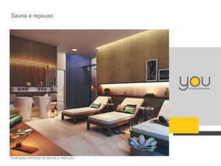 Sauna e repouso
Ilustração artística da sauna e repouso
 
