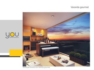 Varanda gourmet
Ilustração artística da varanda gourmet
 