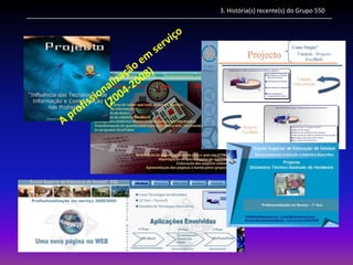 3. História(s) recente(s) do Grupo 550
 