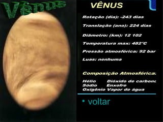 voltar Vênus 