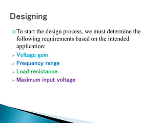 A presentation of design,math and explanation of non inverting | PPTX