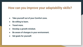 A presentation on adaptability | PDF