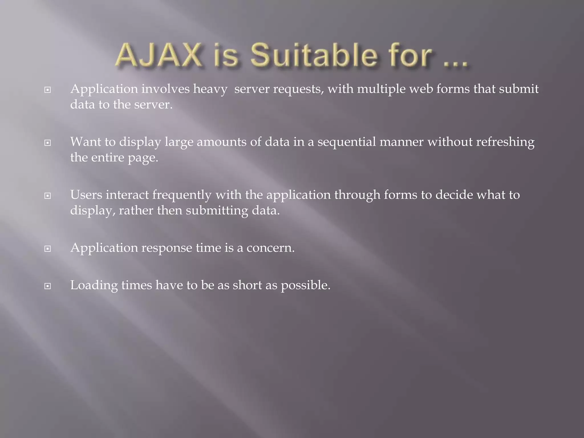 My Presentation On Ajax