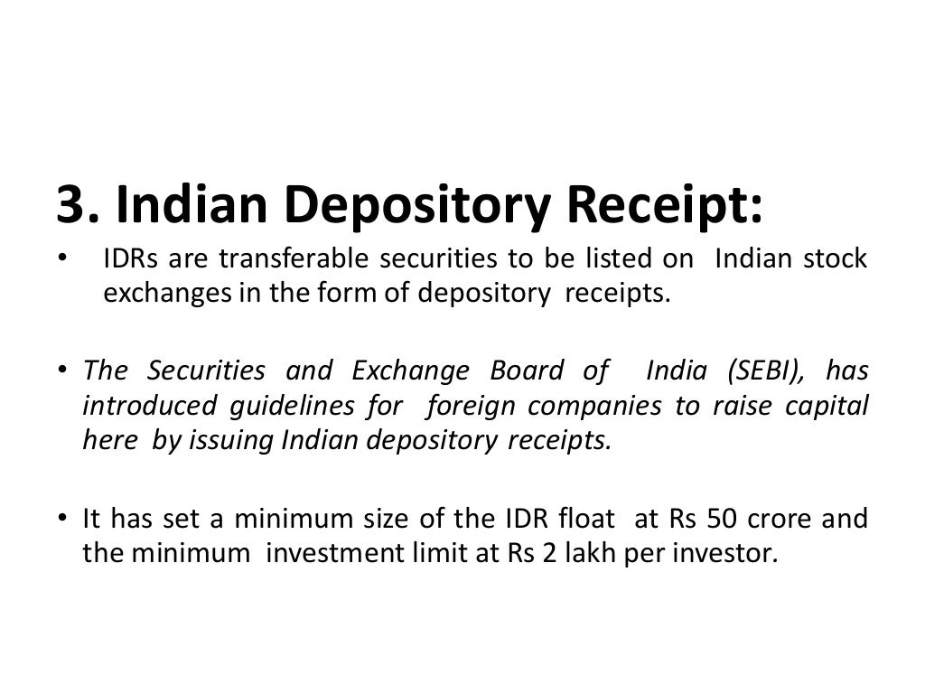 depository receipts