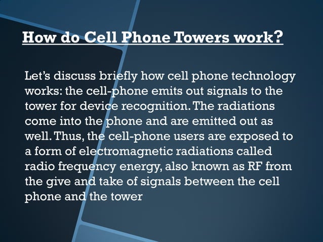 A presentation on hazards of cell phones | PDF