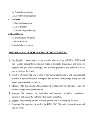 A presentation on health care delivery system in india | PDF