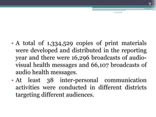 A presentation on health education, information and communication | PPTX