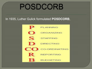 luther gulick posdcorb