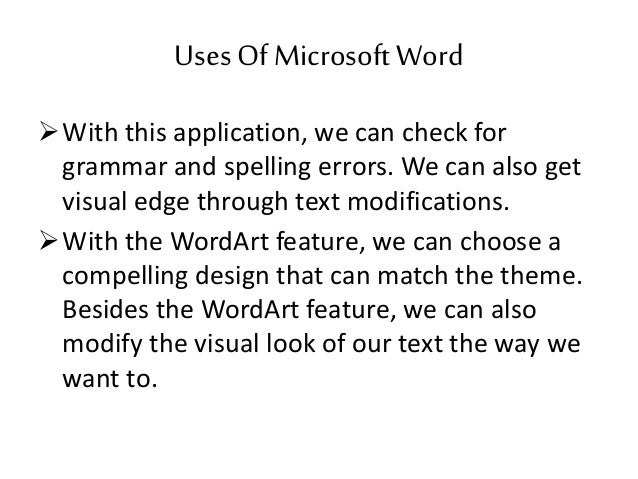 microsoft word presentations