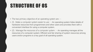 A presentation on operating system | PPTX