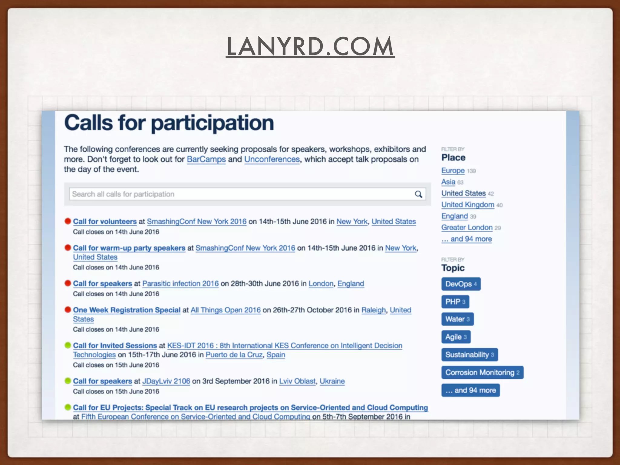 LANYRD.COM
 