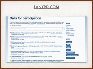 LANYRD.COM
 