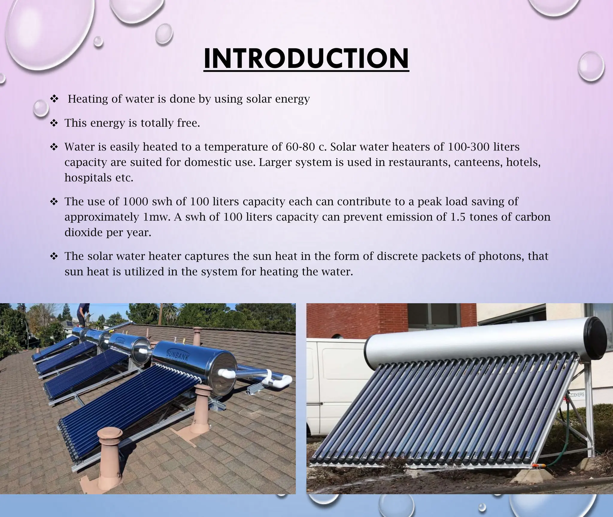 A presentation on solar water heater 2.pdf by Anup singh Ajay | PDF