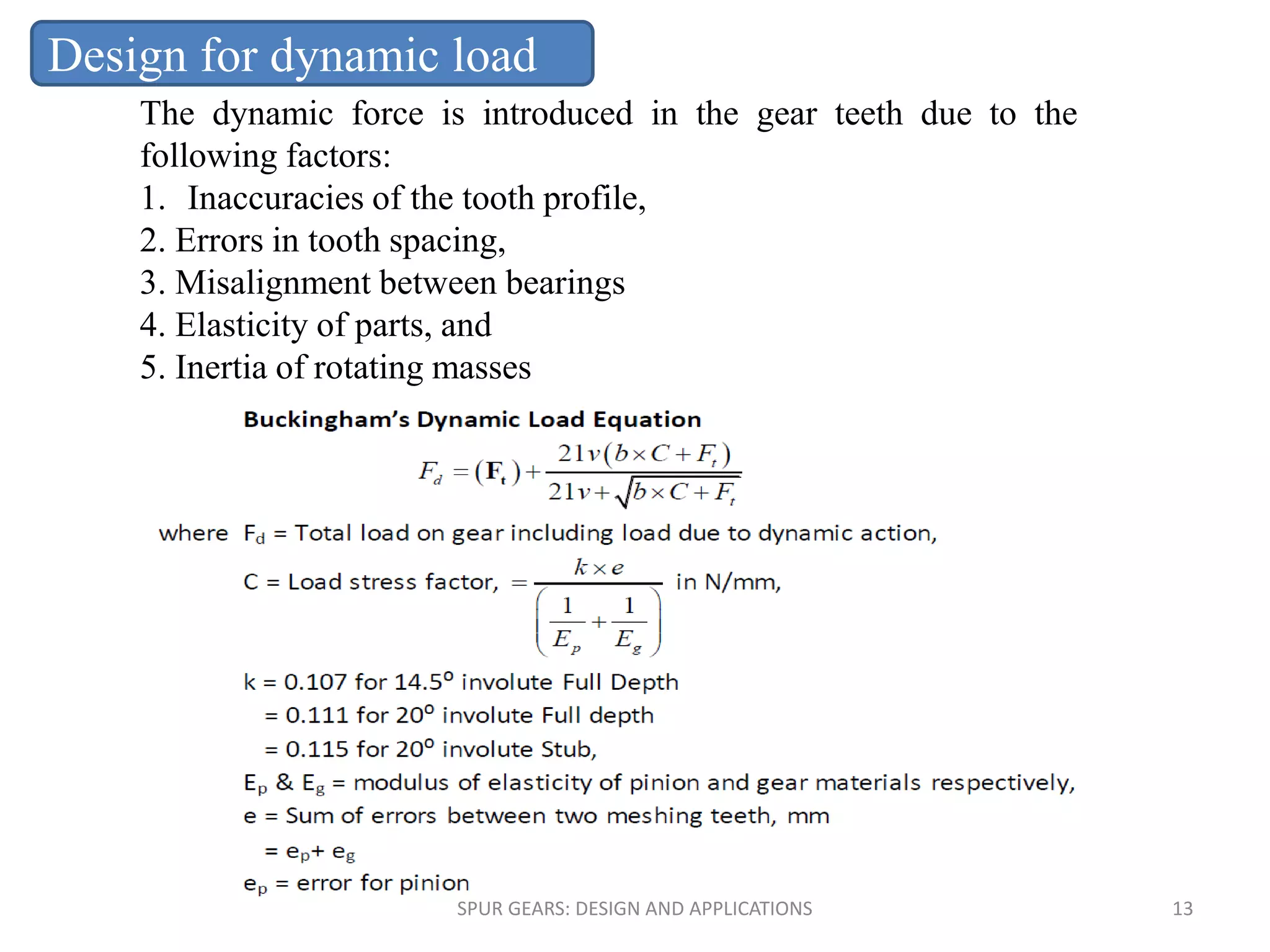 A presentation on spur gear | PDF