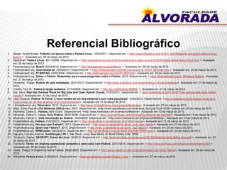 Referencial Bibliográfico
1. Berger, André Kroetz. Falando um pouco sobre o Fedora Linux. 19/02/2011. Disponível em: < http://www.blogdotux.com.br/2011/02/19/falando-um-pouco-sobre-o-linux-
fedora/ >. Acessado em: 29 de março de 2013.
2. Bleckbrain. Fedora Linux. 26/11/2008. Disponível em: < http://adrenaline.uol.com.br/forum/area-linux-e-open-source/219036-topico-oficial-fedora-linux.html >. Acessado
em: 28 de março de 2013.
3. Fedoraproject.org. Board. 26/03/2013. Disponível em: < http://fedoraproject.org/wiki/Board >. Acessado em: 29 de março de 2013.
4. Fedoraproject.org. Overview/pt-br. 23/05/2010. Disponível em: < https://fedoraproject.org/wiki/Overview/pt-br?rd=Pt_BR/Overview >. Acessado em: 20 de março de 2013.
5. Fedoraproject.org. Pt BR/FAQ. 02/05/2008. Disponível em: < http://fedoraproject.org/wiki/Pt_BR/FAQ>. Acessado em: 28 de março de 2013.
6. Fedoraproject.org. Sobre o Fedora. Respostas para a suas perguntas sobre o Fedora. 2012. Disponível em: < https://fedoraproject.org/pt_BR/about-fedora>. Acessado
em: 21 de março de 2013.
7. Fernando, Thiago. Fedora 16: pós instalação. 26/01/2012. Disponível em: < http://www.vivaolinux.com.br/dica/Fedora-16-pos-instalacao>. Acessado em: 31 de março de
2013.
8. Frields, Paul W.. Fedora's target audience. 27/10/2009. Disponível em: < http://lwn.net/Articles/358865/ >. Acessado em: 27 de março de 2013.
9. Kar, Saroj. Red Hat Outlines Plans for Big Data and Open Hybrid Clouds. 27/02/2013. Disponível em: < http://cloudtimes.org/2013/02/27/red-hat-big-data-open-hybrid-
clouds/>. Acessado em: 31 de março de 2013.
10. Leal, Eduardo. Fedora 16 Verne: a nova versão de um dos sistemas Linux mais populares!. 14/02/2012. Disponível em: < http://nosgeeks.com.br/fedora-16-verne-a-
nova-versao-de-um-dos-sistemas-linux-mais-populares/>. Acessado em 31 de Março de 2013.
11. Linhadefensiva.org. Dicionário. 2010. Disponível em: < http://www.linhadefensiva.org/dicionario/#software>. Acessado em: 27 de março de 2013.
12. Melo, Ednei Pacheco.Os Sistemas GNULinux. 2007. Disponível em: <http://www.apostilando.com/download_final.php?cod=3183> acesso em: 20 de março de 2013.
13. Morimoto, Carlos E.. Fedora. 06/01/2009. Disponível em: <http://www.hardware.com.br/press/cd/#fedora>. Acessado em 13 de março de 2013.
14. Morimoto, Carlos E.. Linux, Guia Prático. 06/01/2009. Disponível em: < http://www.hardware.com.br/livros/linux/familia-red-hat.html>. Acessado em 13 de março de 2013.
15. Morimoto, Carlos E.. Uma introdução ao Fedora. 16/03/2009. Disponível em: <http://www.hardware.com.br/press/cd/#fedora>. Acessado em 13 de março de 2013.
16. Projetofedora.org. Fedora. 21/03/2010. Disponível em: < http://projetofedora.org/wiki/index.php?title=Fedora>. Acessado em: 21 de março de 2013.
17. Projetofedora.org. Por que usar Fedora?. 2013. Disponível em: < http://www.projetofedora.org/por_que_usar_fedora>. Acessado em: 21 de março de 2013.
18. Projetofedora.org. Quem usa Fedora?. 2013. Disponível em: < http://www.projetofedora.org/quem_usa_fedora>. Acessado em: 20 de março de 2013.
19. Projetofedora.org. RPMFusion. 26/03/2010. Disponível em: < http://projetofedora.org/wiki/index.php?title=RPMFusion>. Acessado em: 20 de março de 2013.
20. Siqueira, Luciano Antonio. Certificação LPI-1. São Paulo: Linux New Media do Brasil Editora Ltda, 2009.
21. Tardocchi, Carlos. DECRYPT. Curso de Linux. 02/2013. Disponível em: < http://tardocchi.files.wordpress.com/2013/02/distribuic3a7c3b5es-linux.pdf >. Acessado em: 27
de março de 2013.
22. Techtudo. Tenha um sistema operacional completo e sem custo com Fedora. 22/01/2013. Disponível em: < http://www.techtudo.com.br/tudo-sobre/s/fedora.html >.
Acessado em: 30 de março de 2013.
23. Vieira, Thiago. A Origem do Nome Fedora. 29/02/2003. Disponível em: < http://www.vivaolinux.com.br/artigo/A-origem-do-nome-Fedora>. Acessado em: 28 de março de
2013.
24. Wikipedia. Fedora Linux. 21/03/2013. Disponível em: < http://pt.wikipedia.org/wiki/Fedora_Linux >. Acessado em: 27 de março de 2013.
 