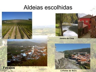 Aldeias escolhidas




                       Janeiro de Cima




Favaios
                       Linhares da Beira
 