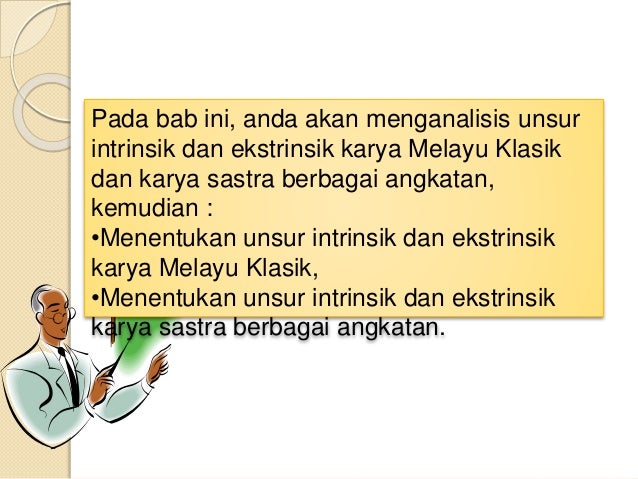Unsur Intrinsik Dan Ekstrinsik Karya Sastra Berbagai Unsur