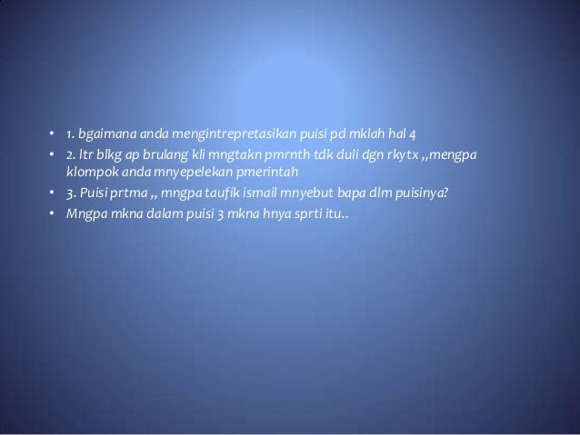 Apresiasi puisi