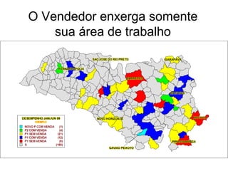 O Vendedor enxerga somente
sua área de trabalho

 