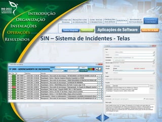 SIN – Sistema de Incidentes - Telas
 