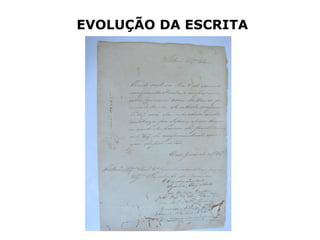 EVOLUÇÃO DA ESCRITA
 