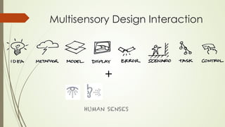 Multisensory Design Interaction 
+ 
HUMAN SENSES 
 