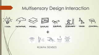 Multisensory Design Interaction 
+ 
HUMAN SENSES 
 