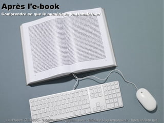 Après l'e-book   Comprendre ce que le numérique va transformer cc. Hubert Guillaud -  [email_address]  - lafeuille.blog.lemonde.fr - InternetActu.net 