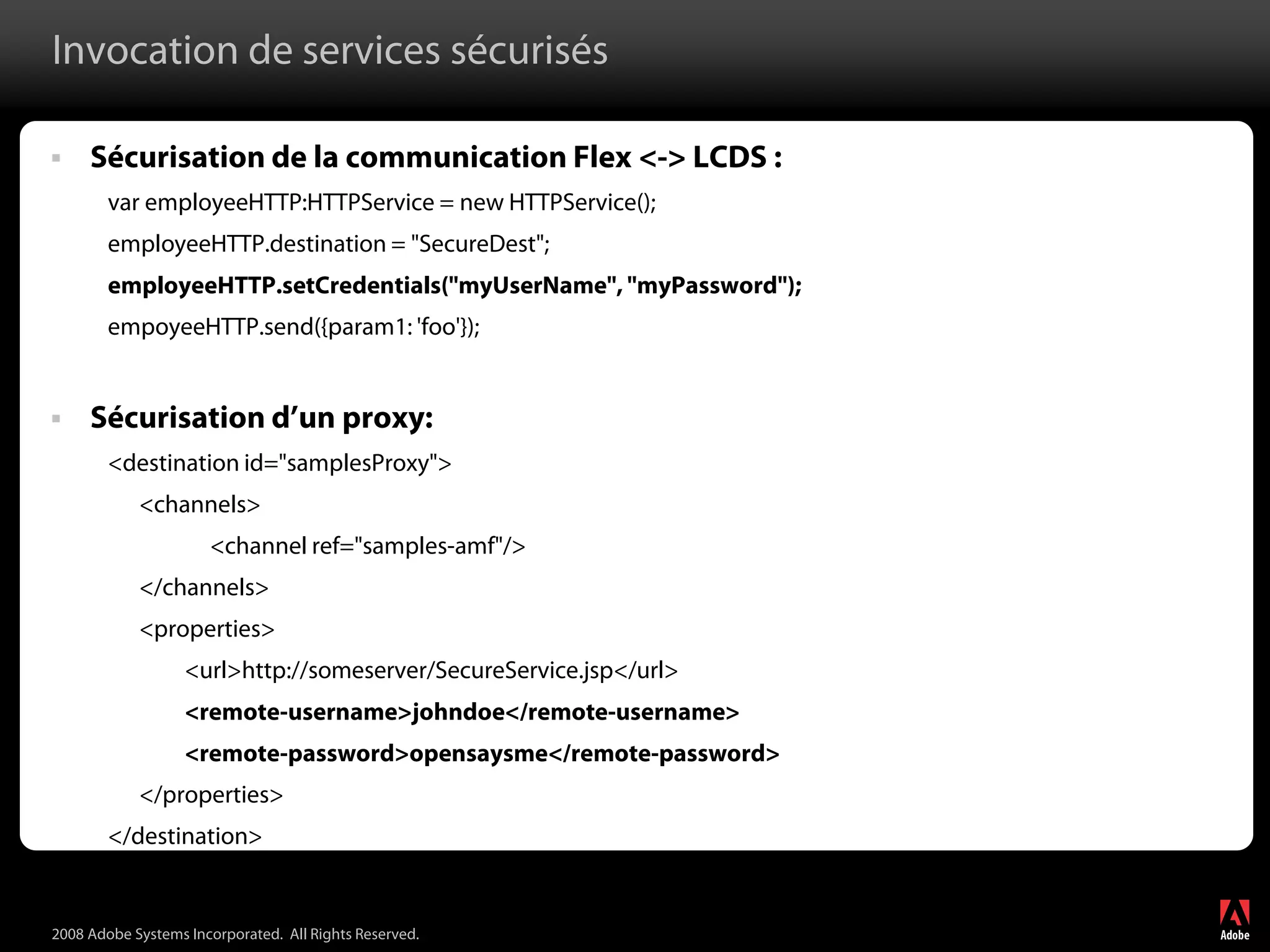 Adobe LiveCycle Data Services