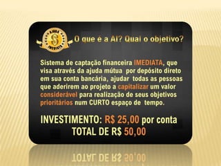 APRESENTAÇÃO AJUDA IMEDIATA