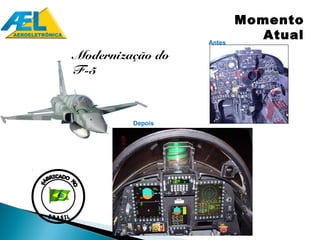 Momento
                  Antes
                             Atual
Modernização do
F-5



         Depois
 