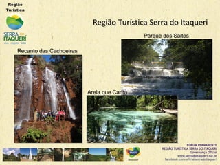 Região Turística Serra do ItaqueriRegião Turística Serra do Itaqueri
Recanto das CachoeirasRecanto das Cachoeiras
Parque dos SaltosParque dos Saltos
Areia que CantaAreia que Canta
 