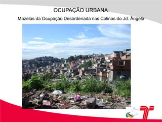 OCUPAÇÃO URBANAMazelas da Ocupação Desordenada nas Colinas do Jd. Ângela