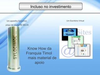 A ÁGUA SUPERMAGNETIZADA PELO SYLOCIMOL
NEUTRALIZA O EXCESSO DE RADICAIS LIVRES,
AUMENTA O TEOR DE OXIGÊNIO DISSOLVIDO NA
MESMA, DEIXA O ORGANISMO MAIS ALCALINO,
FAZ UMA LIMPEZA DENTRO DO CORPO E
PROPORCIONA QUALIDADE DE VIDA.

 
