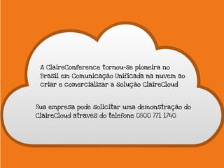 Comunicação Unificada na nuvem