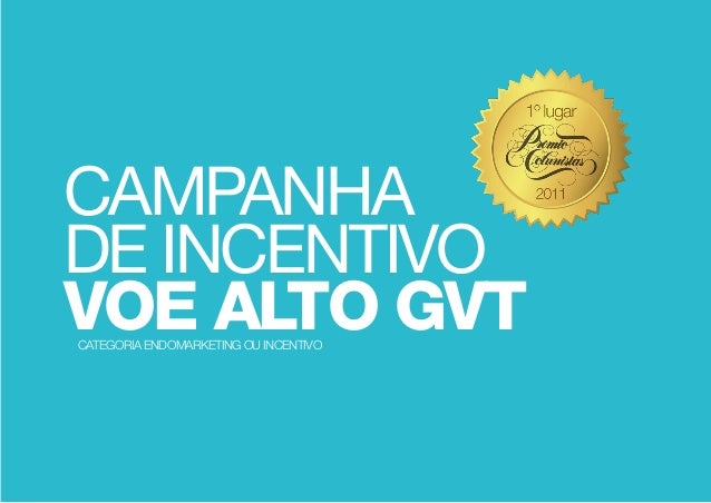 Campanha De Incentivo De Vendas Exemplos Ppt Campanha Voe Alto Gvt
