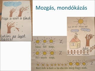 Mozgás, mondókázás
 