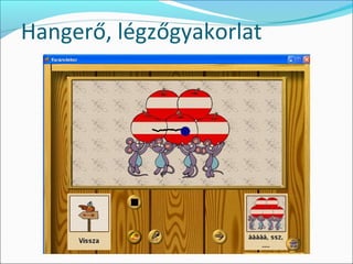 Hangerő, légzőgyakorlat
 