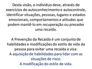 Reca Da A preveno da recada apostila | PDF