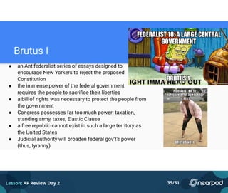 Lesson: AP Review Day 2 35/51
 